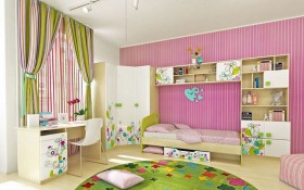 Детская комната Флёр (Белый/корпус Клен) в Красном Яре - krasnyj-yar.katalogmebeli.com | фото 4