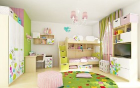 Детская комната Флёр (Белый/корпус Клен) в Красном Яре - krasnyj-yar.katalogmebeli.com | фото 6