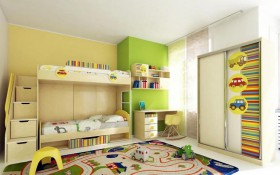 Детская комната Клаксон (Бежевый/корпус Клен) в Красном Яре - krasnyj-yar.katalogmebeli.com | фото 3