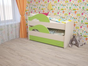 Кровать детская Радуга 1600 Млечный дуб/Венге в Красном Яре - krasnyj-yar.katalogmebeli.com | фото 8