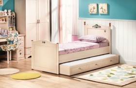 Кровать детская Балли 2-х уровневая (венге/белфорт) в Красном Яре - krasnyj-yar.katalogmebeli.com | фото 2
