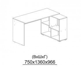 Компьютерный стол угловой СКМУ-4 белый в Красном Яре - krasnyj-yar.katalogmebeli.com | фото 3