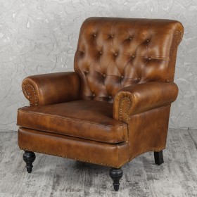 Кресло кожаное Чарльз в Красном Яре - krasnyj-yar.katalogmebeli.com | фото