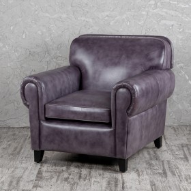 Кресло кожаное Элегант (Фиолетовый) в Красном Яре - krasnyj-yar.katalogmebeli.com | фото