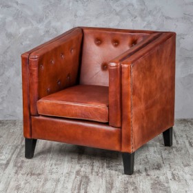 Кресло кожаное Лофт Аристократ (ширина 1100 мм) в Красном Яре - krasnyj-yar.katalogmebeli.com | фото 2