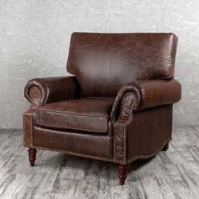 Кресло кожаное Лофт Аристократ (ширина 1100 мм) в Красном Яре - krasnyj-yar.katalogmebeli.com | фото 1