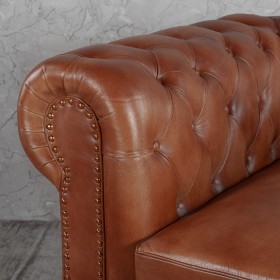 Кресло кожаное Лофт Честер (кожа) в Красном Яре - krasnyj-yar.katalogmebeli.com | фото 3