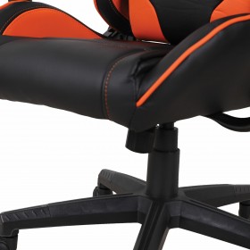 Кресло компьютерное BRABIX GT Racer GM-100 (черный, оранжевый) в Красном Яре - krasnyj-yar.katalogmebeli.com | фото 2