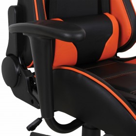 Кресло компьютерное BRABIX GT Racer GM-100 (черный, оранжевый) в Красном Яре - krasnyj-yar.katalogmebeli.com | фото 3
