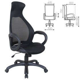 Кресло офисное BRABIX Genesis EX-517 (черное) в Красном Яре - krasnyj-yar.katalogmebeli.com | фото 1