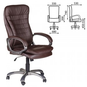 Кресло офисное BRABIX Omega EX-589 (коричневое) в Красном Яре - krasnyj-yar.katalogmebeli.com | фото