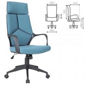 Кресло офисное BRABIX Prime EX-515 (голубая ткань) в Красном Яре - krasnyj-yar.katalogmebeli.com | фото