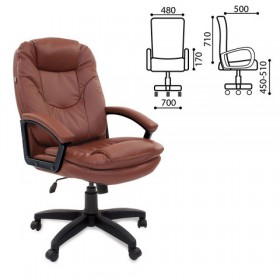 Кресло офисное BRABIX Trend EX-568 (коричневый) в Красном Яре - krasnyj-yar.katalogmebeli.com | фото 1