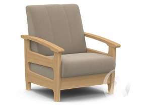 Кресло для отдыха Омега (бук лак/CATANIA LATTE) в Красном Яре - krasnyj-yar.katalogmebeli.com | фото