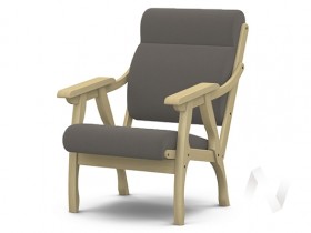 Кресло Вега-10 (бесцветный лак/ULTRA STONE) в Красном Яре - krasnyj-yar.katalogmebeli.com | фото