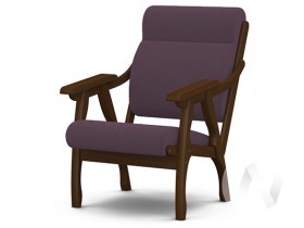 Кресло Вега-10 (орех лак/ULTRA PLUM) в Красном Яре - krasnyj-yar.katalogmebeli.com | фото
