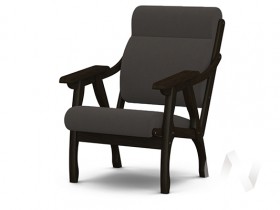 Кресло Вега-10 (венге лак/ULTRA GRAFIT) в Красном Яре - krasnyj-yar.katalogmebeli.com | фото 1