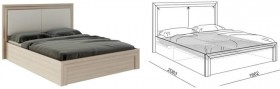 Кровать 1,6 Глэдис (М32) с подъемным механизмом Распродажа в Красном Яре - krasnyj-yar.katalogmebeli.com | фото 2