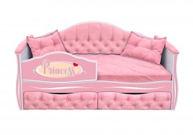 Кровать 160 серии Иллюзия 2 ящика 15 Бледно-розовый (подушки) в Красном Яре - krasnyj-yar.katalogmebeli.com | фото