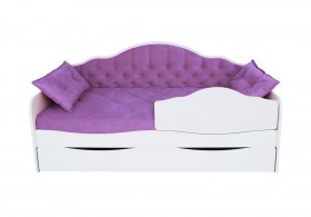 Кровать 170 серии Иллюзия Лайт 1 ящик 32 Фиолетовый (подушки) в Красном Яре - krasnyj-yar.katalogmebeli.com | фото 1
