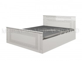 Кровать Афина-1 1,4 м (Белый/Белый глянец) в Красном Яре - krasnyj-yar.katalogmebeli.com | фото