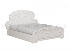 Кровать 1,4м Александрина (Белый/Белый глянец) в Красном Яре - krasnyj-yar.katalogmebeli.com | фото
