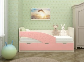 Кровать Бабочки 1,8м (Розовый металлик) в Красном Яре - krasnyj-yar.katalogmebeli.com | фото