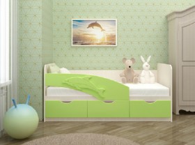 Кровать детская 1,6м Дельфин (Розовый металлик) в Красном Яре - krasnyj-yar.katalogmebeli.com | фото 2