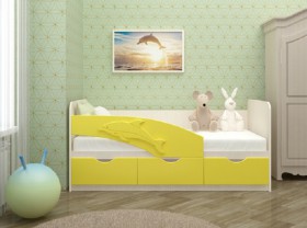 Кровать детская 1,6м Дельфин (Розовый металлик) в Красном Яре - krasnyj-yar.katalogmebeli.com | фото 3