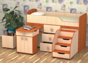 Кровать детская Фея 1.6 Венге/Дуб молочный в Красном Яре - krasnyj-yar.katalogmebeli.com | фото 3