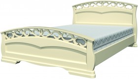 Кровать Грация-1 из массива сосны 1600*2000 Белый античный в Красном Яре - krasnyj-yar.katalogmebeli.com | фото 20