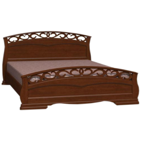 Кровать Грация-1 из массива сосны 1600*2000 Орех в Красном Яре - krasnyj-yar.katalogmebeli.com | фото 8
