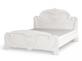 Кровать 1,6м Мария (Белый глянец) в Красном Яре - krasnyj-yar.katalogmebeli.com | фото