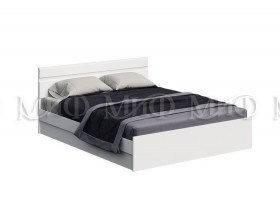 Кровать Нэнси New 1,6м (Белый/белый глянец) в Красном Яре - krasnyj-yar.katalogmebeli.com | фото 1
