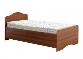 Кровать одинарная 900-1 без матраса (круглые спинки) Орех Таволато в Красном Яре - krasnyj-yar.katalogmebeli.com | фото