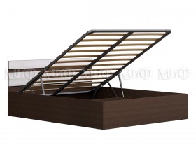 Кровать с подъемным механизмом Нэнси 1,4м (Венге/белый глянец) в Красном Яре - krasnyj-yar.katalogmebeli.com | фото 1