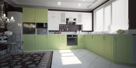 Модульная кухня Парма 1,6 м (Бирюза) в Красном Яре - krasnyj-yar.katalogmebeli.com | фото