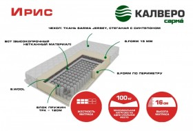 Матрас IRIS 1400*2000 в Красном Яре - krasnyj-yar.katalogmebeli.com | фото