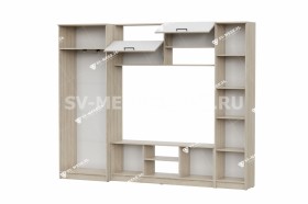 Мебель для гостиной МГС 3 Исполнение 1 Дуб Сонома / Белый в Красном Яре - krasnyj-yar.katalogmebeli.com | фото 3