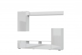 Мебель для гостиной МГС 4 (Белый/Белый глянец) в Красном Яре - krasnyj-yar.katalogmebeli.com | фото 7