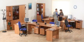 Мебель для персонала Альфа 61 Ольха в Красном Яре - krasnyj-yar.katalogmebeli.com | фото 1