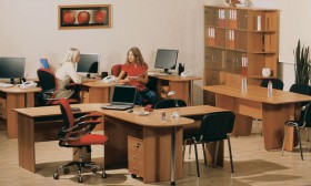 Мебель для персонала Рубин 42 Светлый миланский орех в Красном Яре - krasnyj-yar.katalogmebeli.com | фото