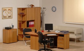 Мебель для персонала Рубин 42 Светлый миланский орех в Красном Яре - krasnyj-yar.katalogmebeli.com | фото 2