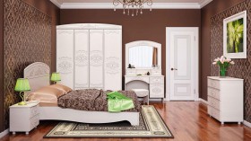 Модульная спальня Каролина в Красном Яре - krasnyj-yar.katalogmebeli.com | фото