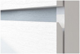 Модульная система "Токио" Пенал двухстворчатый Белый текстурный / Белый текстурный в Красном Яре - krasnyj-yar.katalogmebeli.com | фото 3