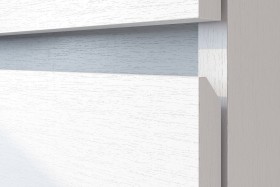 Модульная система "Токио" Тумба прикроватная Белый текстурный / Белый текстурный в Красном Яре - krasnyj-yar.katalogmebeli.com | фото 4