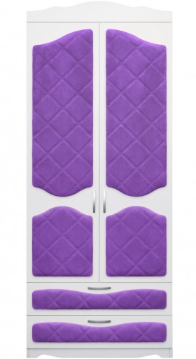 Шкаф 2-х створчатый с ящиками серии Иллюзия 32 Фиолетовый в Красном Яре - krasnyj-yar.katalogmebeli.com | фото