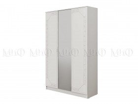 Шкаф 3-х створчатый Афина-1 (Белый/Белый глянец) в Красном Яре - krasnyj-yar.katalogmebeli.com | фото