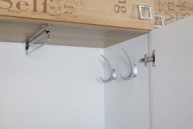 Шкаф для одежды «Оксфорд» (Ривьера/Белый с рисунком) в Красном Яре - krasnyj-yar.katalogmebeli.com | фото 7