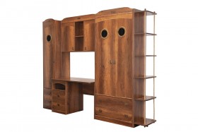Шкаф комбинированный для белья «Навигатор» (Дуб Каньон) в Красном Яре - krasnyj-yar.katalogmebeli.com | фото 6